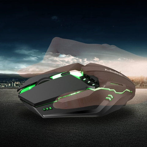 K-SNAKE Gaming Luminous 1600DPI USB Wired Laptop Mouse - Smart Tech Shopping