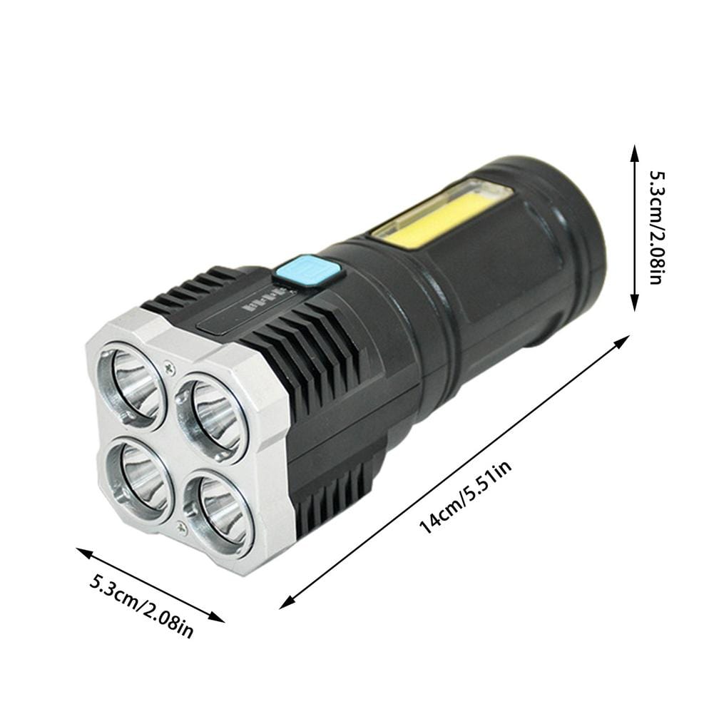 Ultra Bright LED Flashlight Torch, Outdoor Camping Light with Adjustable 4 Switch Mode - Smart Tech Shopping