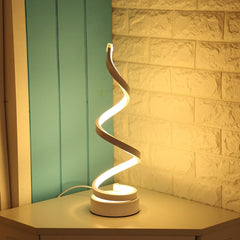 Acrylic Iron Curved Modern Spiral Light - Smart Tech Shopping