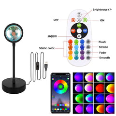 Sunset Lamp, VooVoo- Smart Bluetooth Sunset Projection Lamp - Smart Tech Shopping