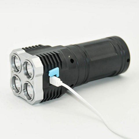 Ultra Bright LED Flashlight Torch, Outdoor Camping Light with Adjustable 4 Switch Mode - Smart Tech Shopping