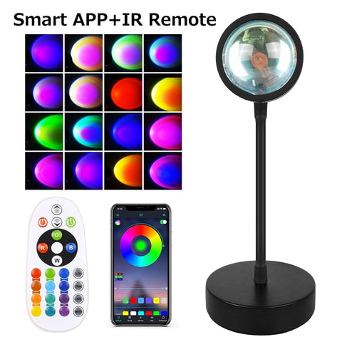 Sunset Lamp, VooVoo- Smart Bluetooth Sunset Projection Lamp - Smart Tech Shopping
