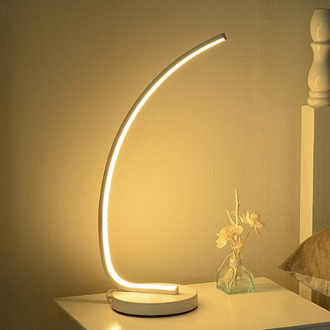 Acrylic Iron Curved Modern Spiral Light - Smart Tech Shopping