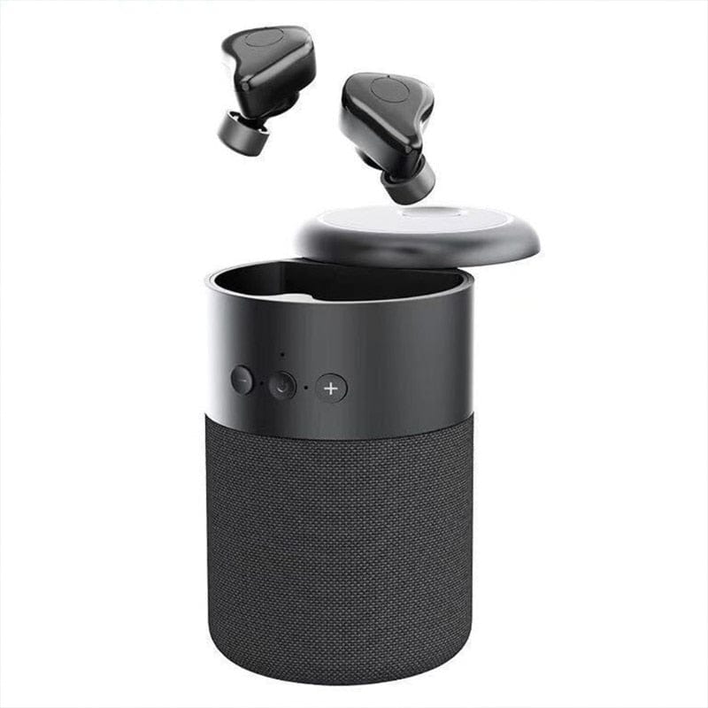 Portable 2 in 1 Bluetooth-compatible Earphone Earbuds Intelligent Speaker - Smart Tech Shopping