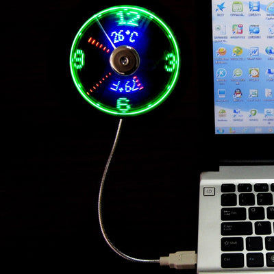 Peculiar led smart clock fan with temperature display - Smart Tech Shopping