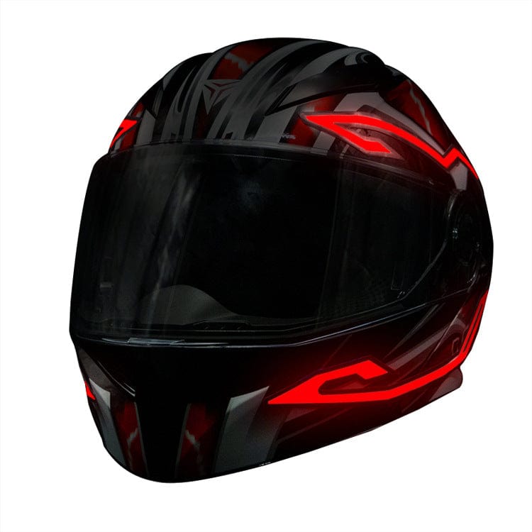 Motorcycle Helmet with LED Lights, for Night Cycling - Smart Tech Shopping