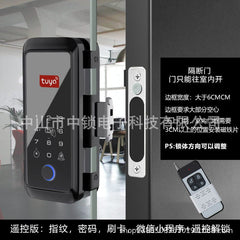 Tuya Double Hook Glass Door Bluetooth Fingerprint Lock - Smart Tech Shopping