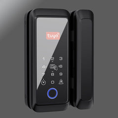 Tuya Double Hook Glass Door Bluetooth Fingerprint Lock - Smart Tech Shopping