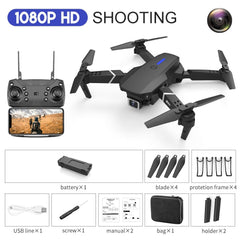 E88 Pro WIFI FPV Foldable Drone With Wide Angle HD 4K 1080P Camera - Smart Tech Shopping