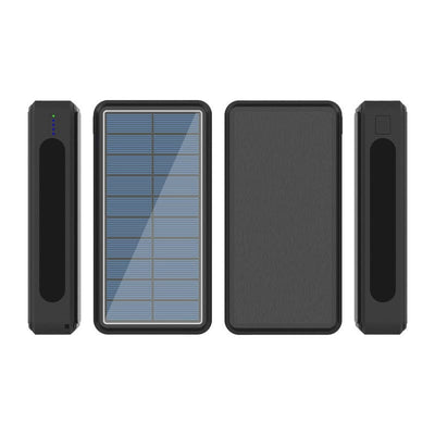 Wireless Fast Charging Solar Power Bank 80000mAh With 4 USB LED - Smart Tech Shopping