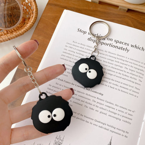 Cute Cartoon Soft Silicone Case for Apple AirTags - Anti-Scratch Protective Cover with Keychain