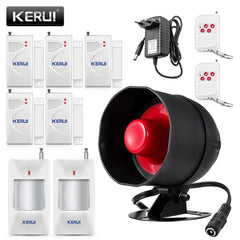 KERUI Cheap Upgraded Standalone Wireless Home Security Alarm System Kit With Siren Horn Motion Detector