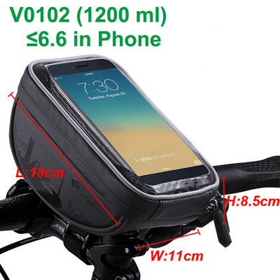 Reflective MTB Rainproof Bike Bag Bicycle Front Cell Phone holder with Touchscreen