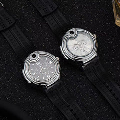 Creative Wrist Watch Metal Watch Butane Lighter With Adjustable Flame