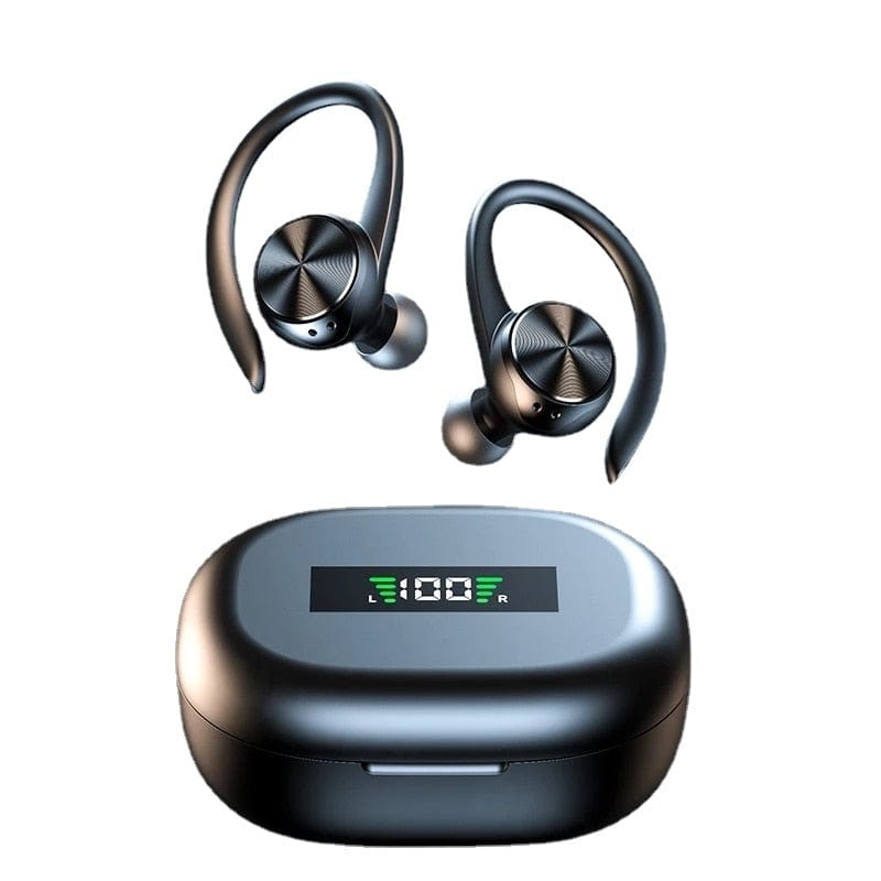 Sports Bluetooth Wireless Headphones with Mic IPX5 Waterproof Ear Hooks Earphones - Smart Tech Shopping