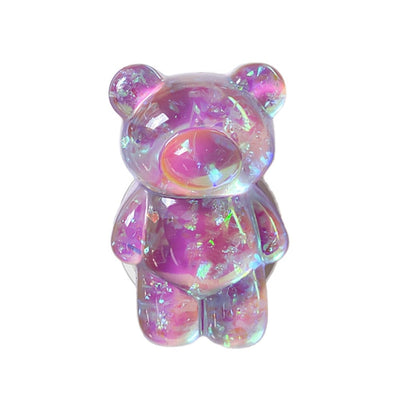 3D Cute Laser Bear Cell Phone Holder , Grip Tok Bracket Cellphone Support