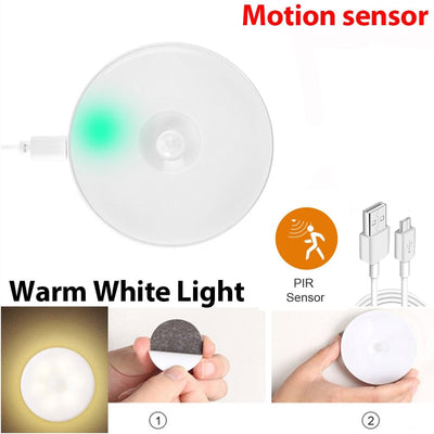 Rechargeable Motion Sensor Night Light for Bedroom and Bathroom - Smart Tech Shopping