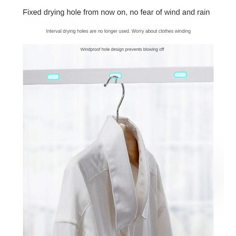 Indoor Invisible Clothesline, Retractable Hanging Drying Rack For Balcony Clothes Line Hole-free