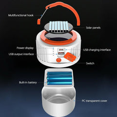 Rechargeable Solar LED Camping Lantern for Outdoor Adventures and Emergencies