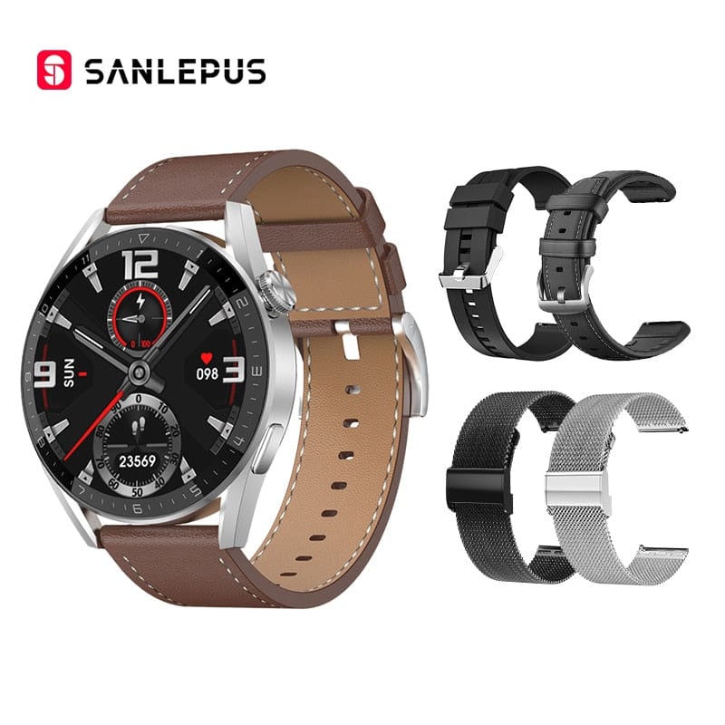 SANLEPUS NFC Business Smart Watch For Men with GPS Movement Tracking - Smart Tech Shopping