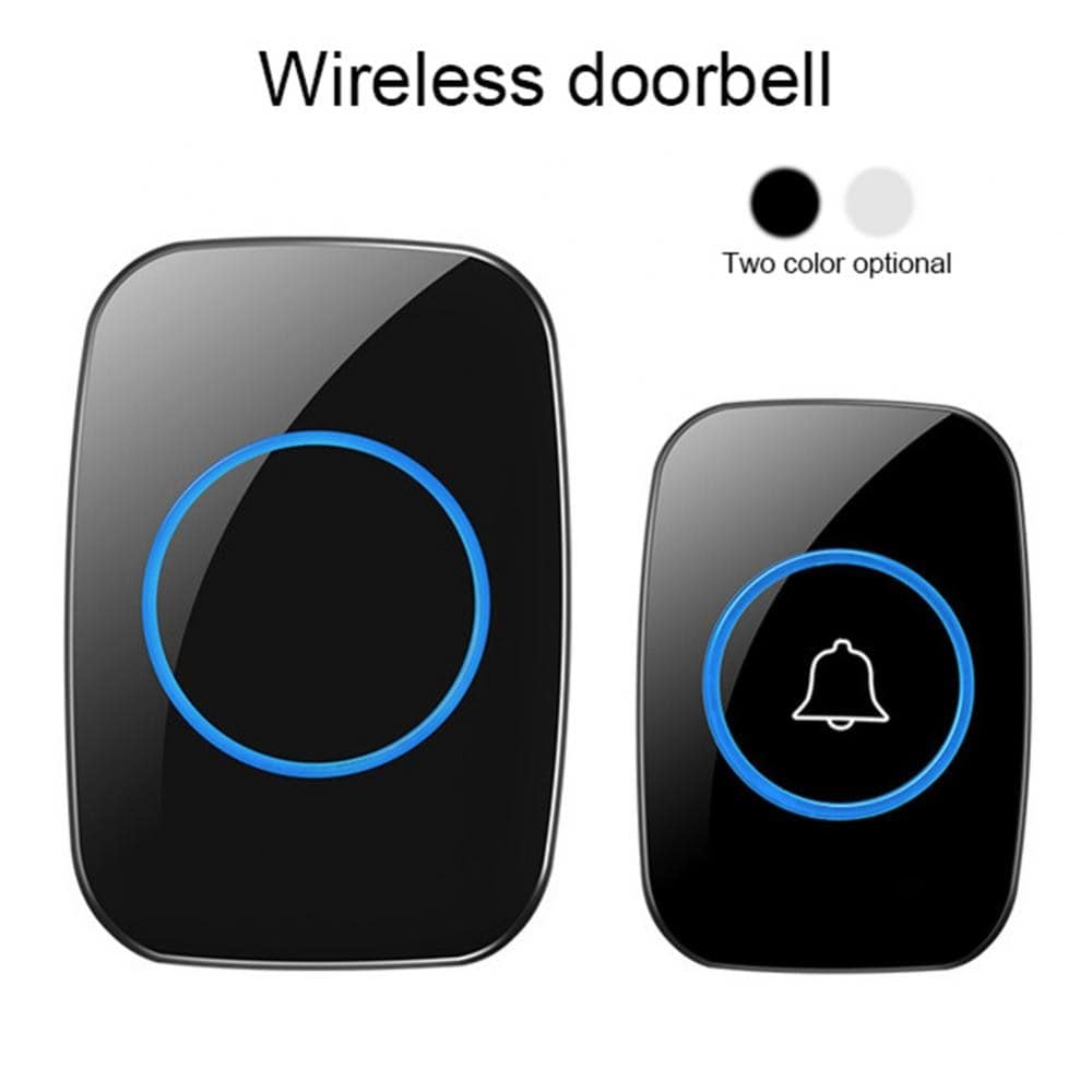A10 Waterproof Wireless Doorbell, 300m Remote Chime Plug-in Button Ring Alarm - Smart Tech Shopping