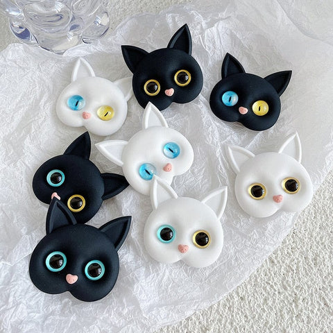 Air Sac Phone Holder, Griptok Korean INS Kawaii 3D Cat Cellphone Finger Ring Stand