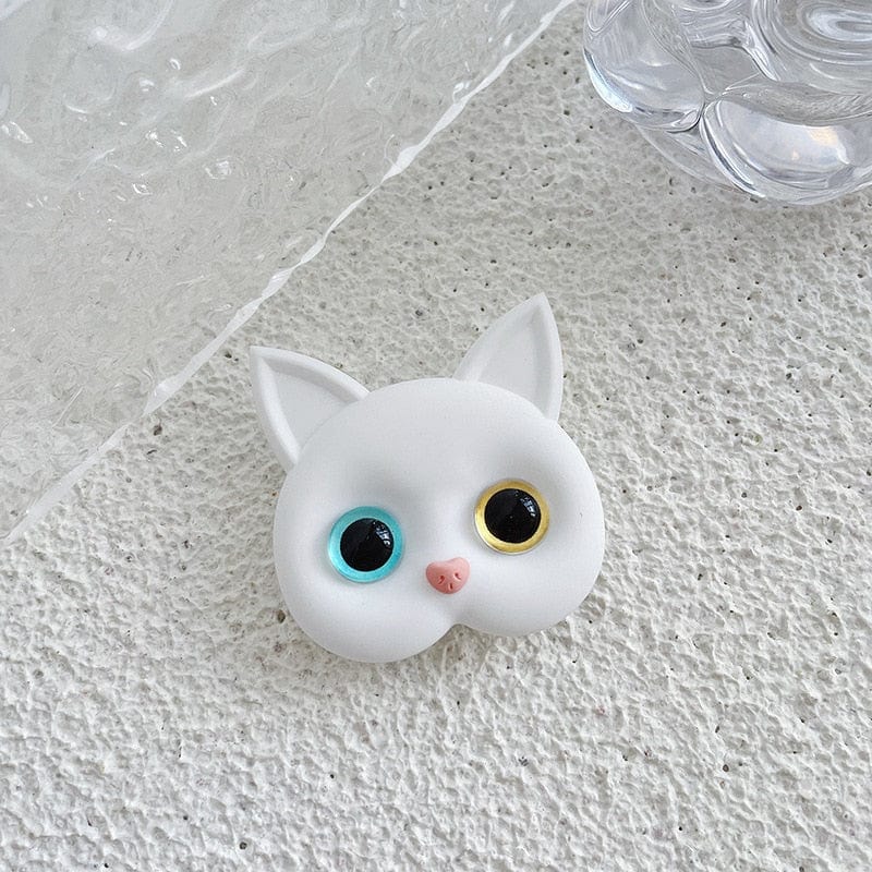 Air Sac Phone Holder, Griptok Korean INS Kawaii 3D Cat Cellphone Finger Ring Stand