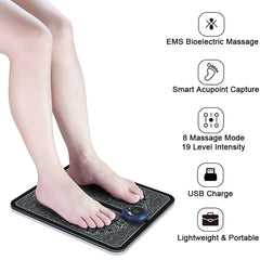 HEBTIGER Large Foot Massager | 8 Modes 19 Intensity Levels | USB Chargeable with CE, FCC, RoHS, PSE Certification - Smart Tech Shopping