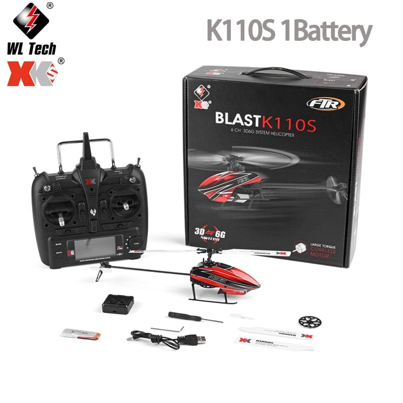 Wltoys RC Helicopter 2.4G Remote Control Drone Outdoor Airplane for Kids Adults Gifts - Smart Tech Shopping