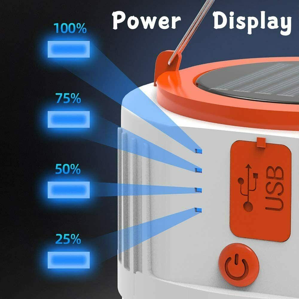 Rechargeable Solar LED Camping Lantern for Outdoor Adventures and Emergencies