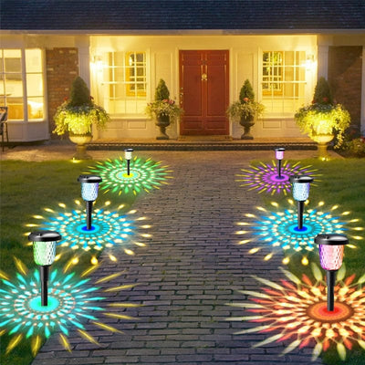 RGB Solar Lawn Lights - Dynamic Shine Outdoor Waterproof Garden Decor