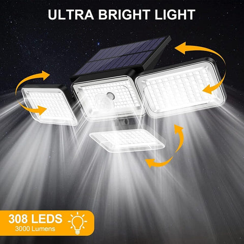 LED Solar light outdoor Motion Sensor 3 - Smart Tech Shopping