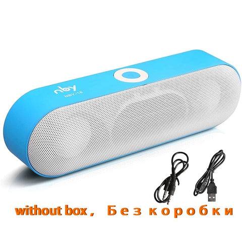 NBY-18 Portable Bluetooth Speaker With 3D Stereo Surround Music Support TF Card FM Radio - Smart Tech Shopping