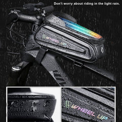 Reflective MTB Rainproof Bike Bag Bicycle Front Cell Phone holder with Touchscreen