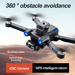 Foldable Quadcopter S136 GPS Rc Drone With 4K HD Dual Camera For Professional Aerial Photography With Obstacle Avoidance