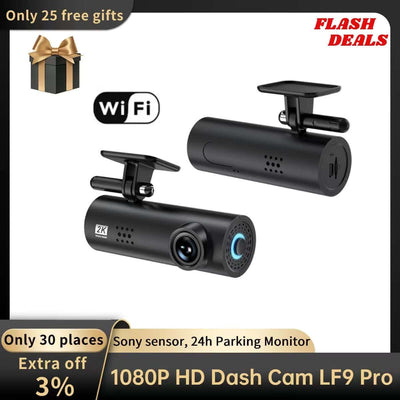 1080P Night Vision Dash Car Camera Recorder Wi-Fi 170°FOV 24H Parking Monitor - Smart Tech Shopping