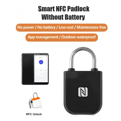 NFC Smart Mini Keyless Car Door Padlock Unlocking Record - Query Smart Luggage Lock - Smart Tech Shopping