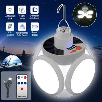 Solar Portable LED Bulb for Emergency and Camping