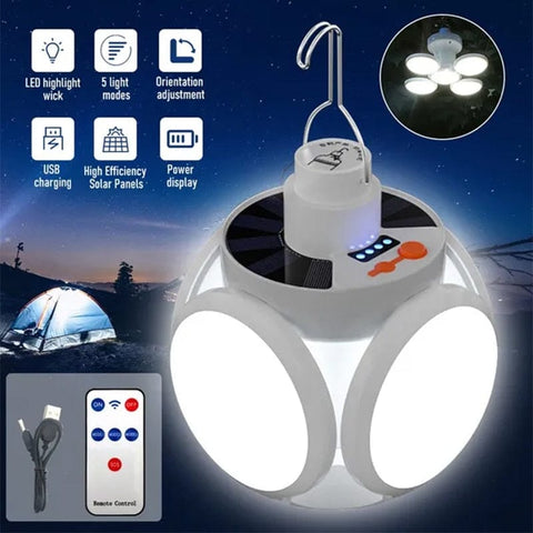 Solar Portable LED Bulb for Emergency and Camping