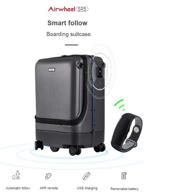 New Design Electric Luggage Scooter 3 Wheel, Hot Sale Luggage with USB for Traveling - Smart Tech Shopping