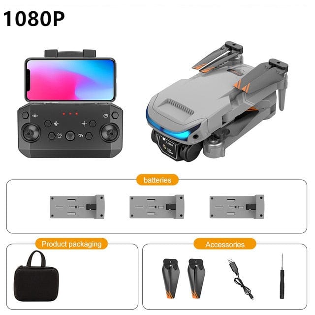Four-axis FPV Obstacle Avoidance Drone With 4K HD Dual Camera - Smart Tech Shopping