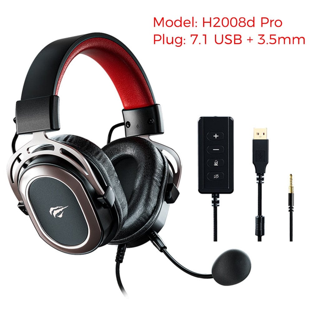 HAVIT H2008d Wired Gaming Headset with 3.5mm Plug Surround Sound - Smart Tech Shopping