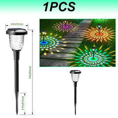 RGB Solar Lawn Lights - Dynamic Shine Outdoor Waterproof Garden Decor