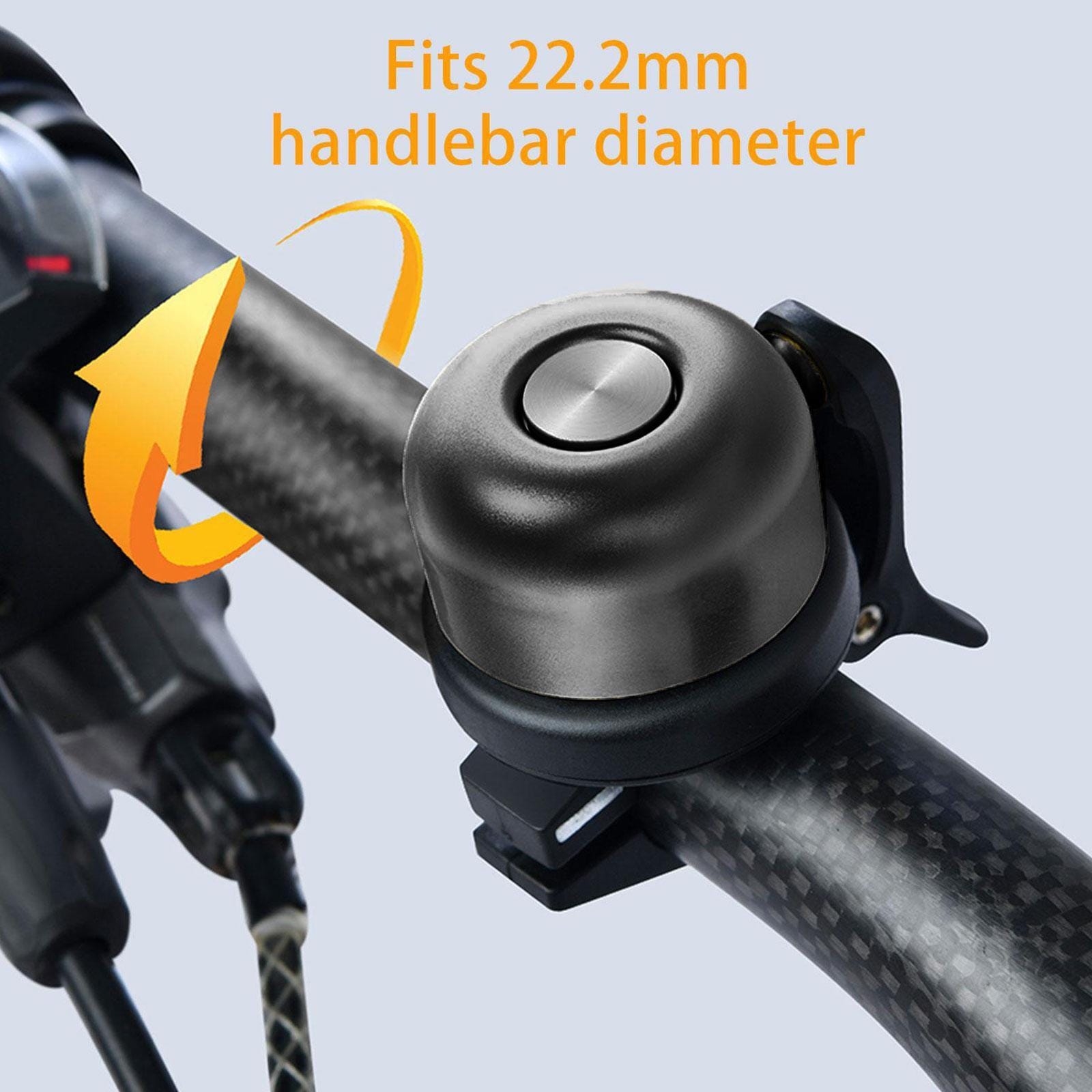 Waterproof Black Clear Sound 22-25mm Anti-Theft Bracket Hidden In Bicycle Bell With Airtag Holder