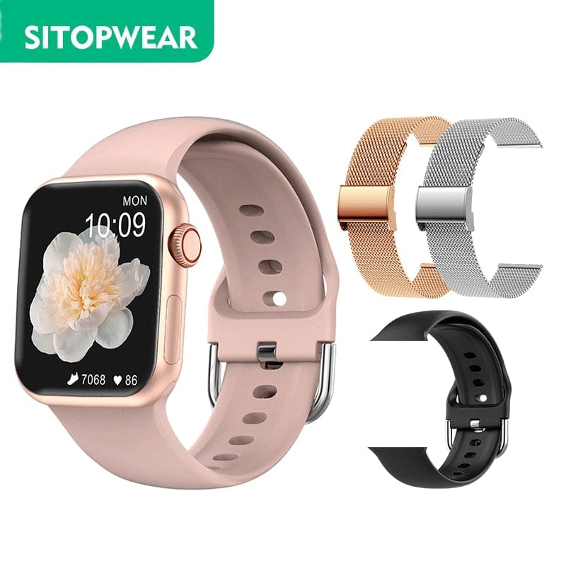 SitopWear Wireless Charging Smartwatch With Bluetooth Calling and Fitness Monitoring - Smart Tech Shopping