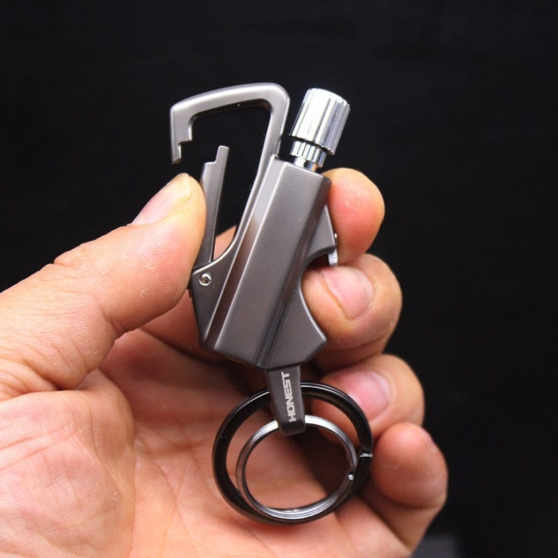 Metal Keychain Wilderness Survival Lighter , Kerosene Lighter Men's Gift Fun Gadget