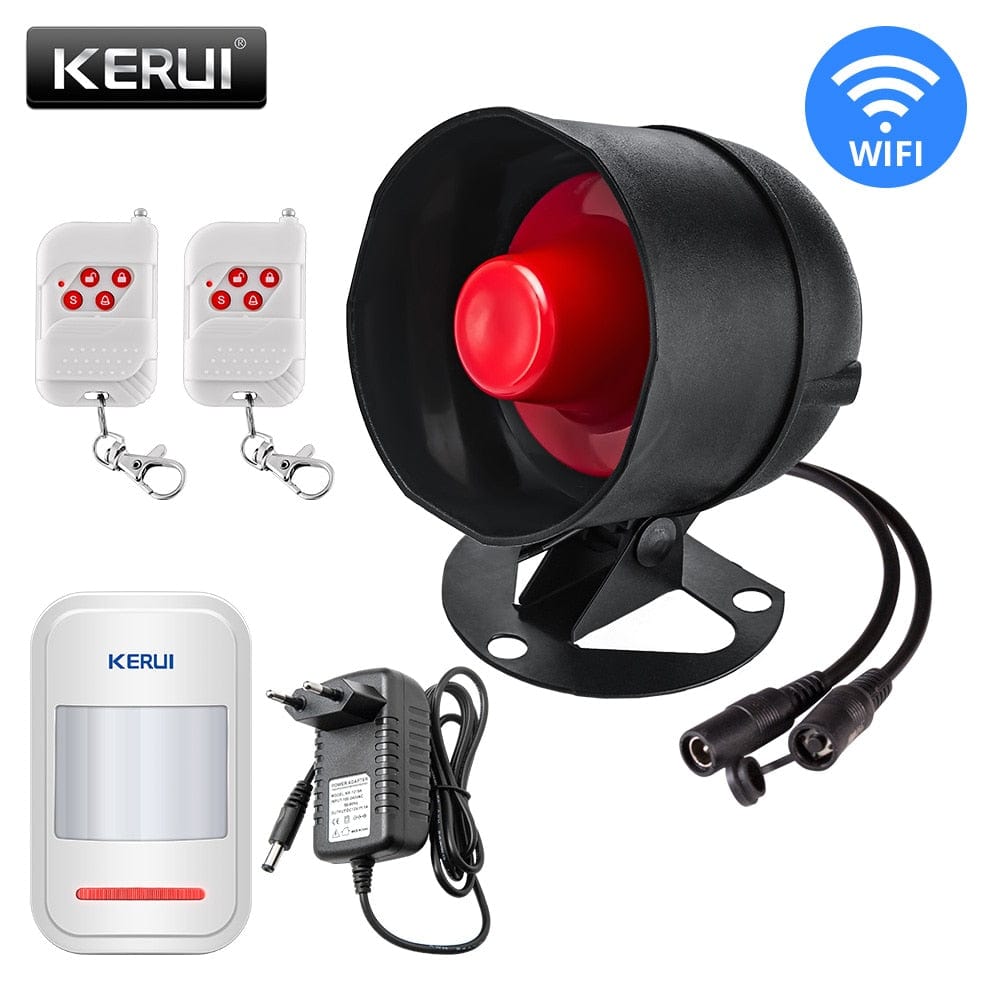 KERUI Cheap Upgraded Standalone Wireless Home Security Alarm System Kit With Siren Horn Motion Detector