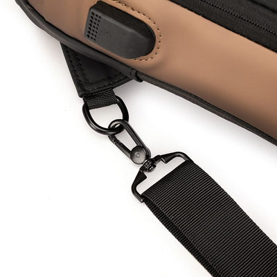 Anti-Theft Sports , Travel Waterproof USB Charging Men's Shoulder Bag