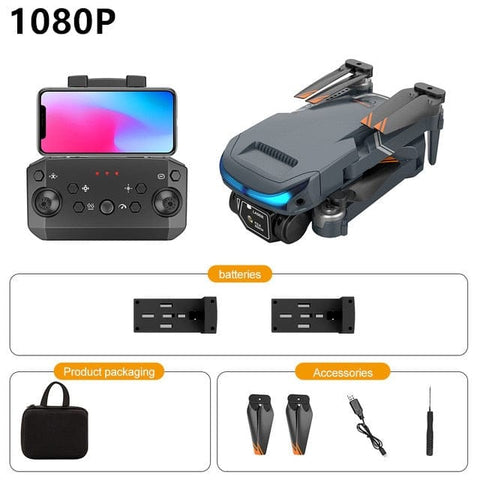 Four-axis FPV Obstacle Avoidance Drone With 4K HD Dual Camera - Smart Tech Shopping