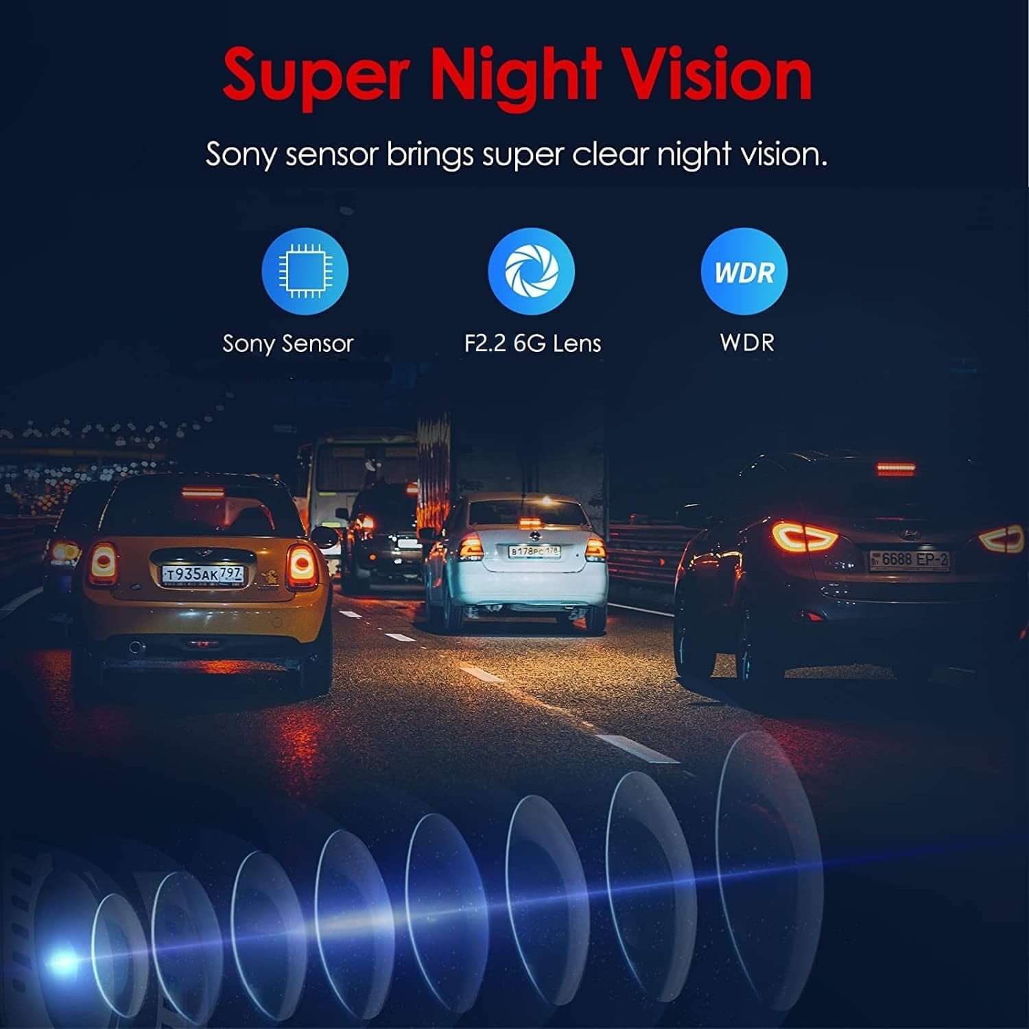 1080P Night Vision Dash Car Camera Recorder Wi-Fi 170°FOV 24H Parking Monitor - Smart Tech Shopping